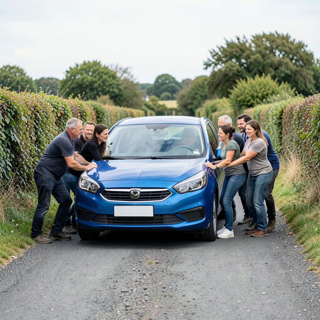 Pride of Britain winner Luke Mortimer's family pushes car 131 miles to CarFest